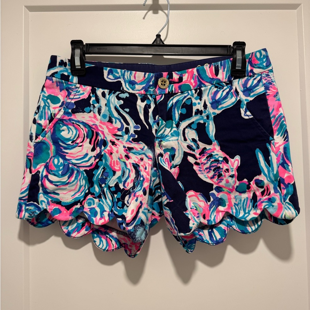 Lilly Pulitzer Buttercup Stretch Cotton Shorts Size 00
